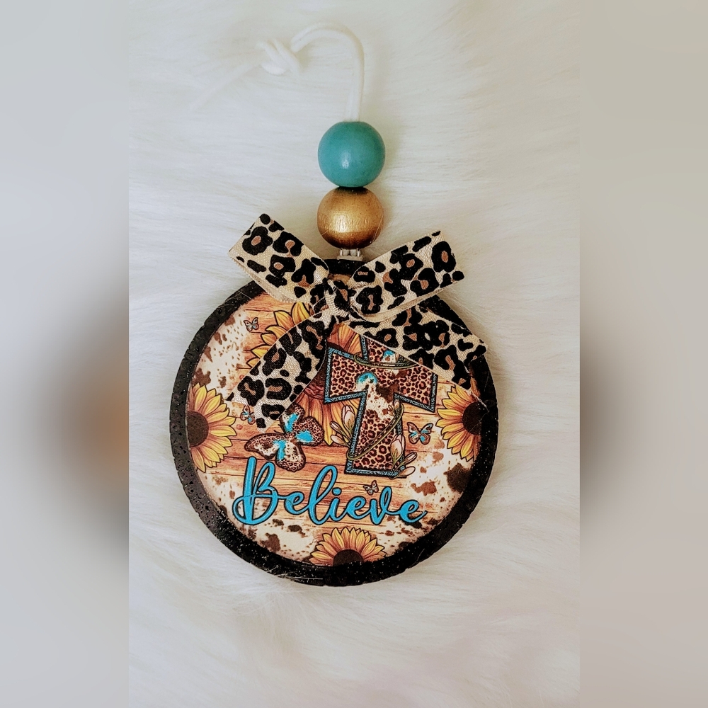 Believe Car Freshie Scented Decor